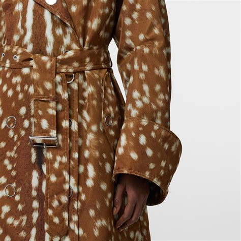 burberry deer print coat|women's burberry coat.